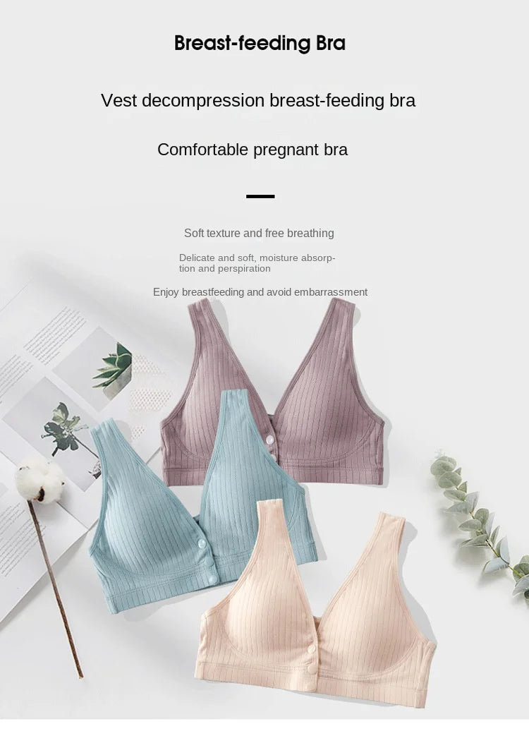 Pure Cotton Nursing Bra