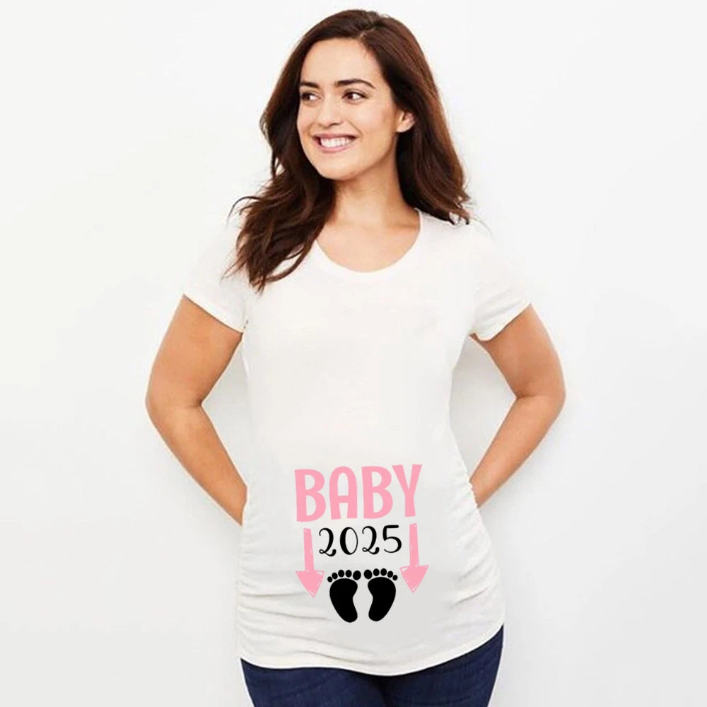 Funny Maternity T-Shirt – Baby loading 2025