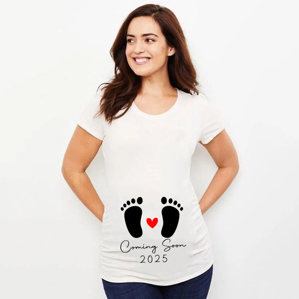 Funny Maternity T-Shirt – Baby loading 2025